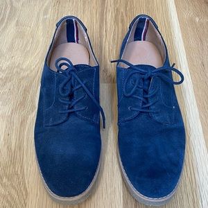 Tommy Hilfiger | Zelvia Blue Suede Oxford Shoes